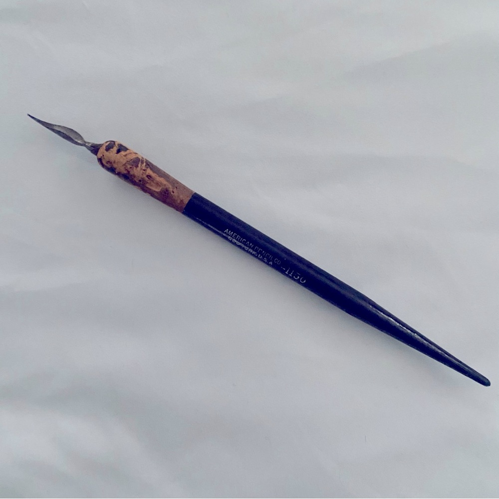 American pencil Vintage Fountain Pen Black Wood 1150